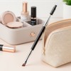 Premium Synthetic Angled Screw 2-in-1 Dual Eyebrow Brush For Eyebrow Shaping 5ea