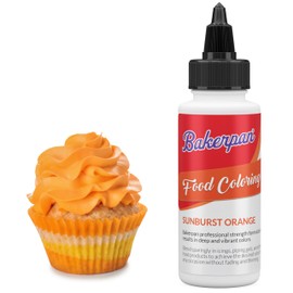 Bakerpan Sunburst Orange Gel Food Coloring for Baking, Orange Food Coloring for Royal Icing, 2 Ounce Food Dye Coloring for Baking and Frosting (Made in USA)