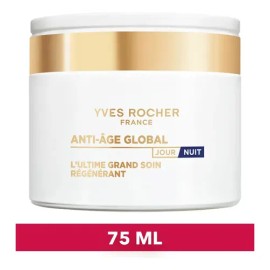 Yves Rocher - Anti Age Global Crema Facial Intensiva Antiarrugas, Todo Tipo De Piel Día/noche 75ml