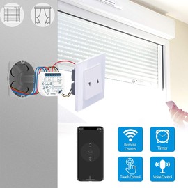 LoraTap Roller Shutter Control Switch Roller Shutter Module WiFi Compatible with Alexa Smart Timer Wall Motor