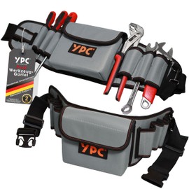 YPC ProBelt Professional Tool Belt with Large Nail Pocket, 7 Pockets and a Hammer Loop, Empty Tool Bag, Tool Belt Bag, Craft Belt