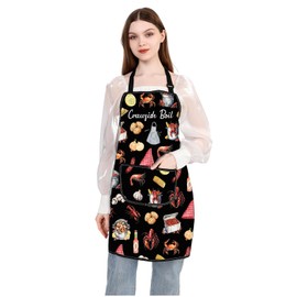 JXGZSO Crawfish Boil Kitchen Apron Crawfish Lover Gift Aprons Chef Cooking Kitchen Adjustable Aprons (CA Crawfish Apron)