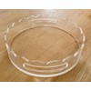 GRAHAM DESIGN Acrylic Scalloped Round Tray with Handles - 10"