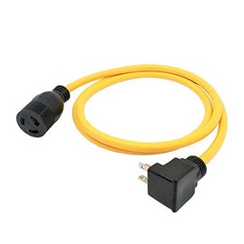 Parkworld 60264 Adapter Power Cord 20 AMP 6-20 Plug Right Angle to Twist Lock L6-20 Receptacle, 6FT