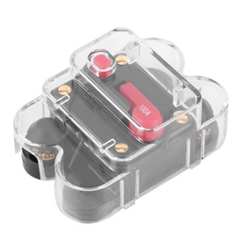 Audio Circuit Breaker, Plastic and Metal Circuit Breaker with Cover for Trucks for RV's for Cars for Buses(B(100A))