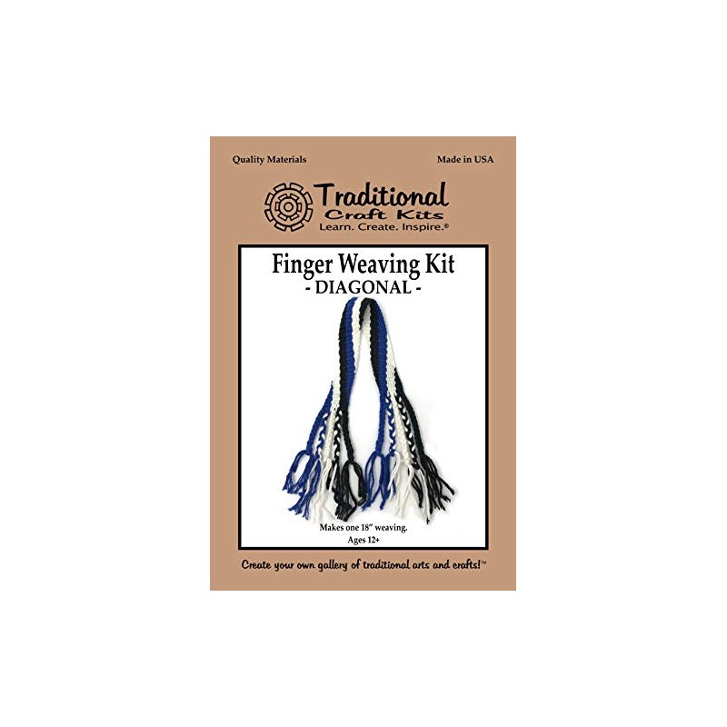 Traditional Craft Kits Finger Weaving Kit - Diagonal