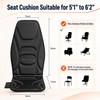 Vibration Massage Seat Cushion with Heat, Back Massager for Chair