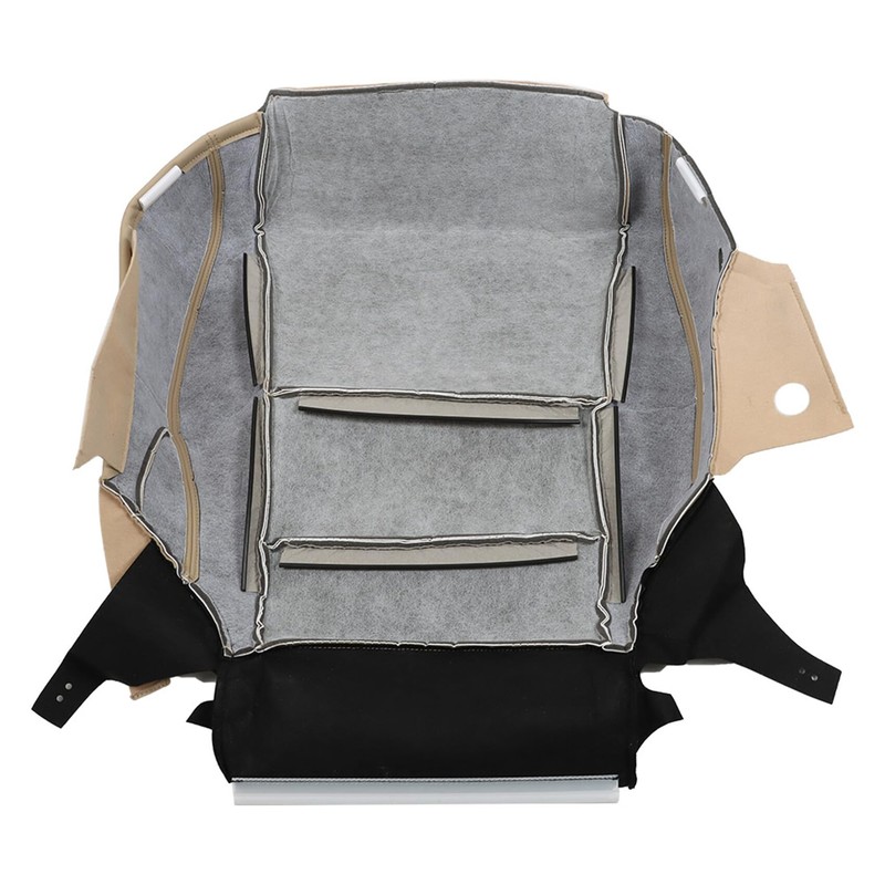 labwork Artificial Leather Driver Side Bottom Seat Cover Tan Replacement