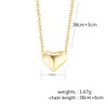 SugarTang Heart Necklace for Women, Gold Plated S925 Sterling Silver
