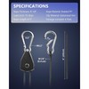 Retractable Heavy Duty Ratchet Tie Down Straps [4 Pack 8ft