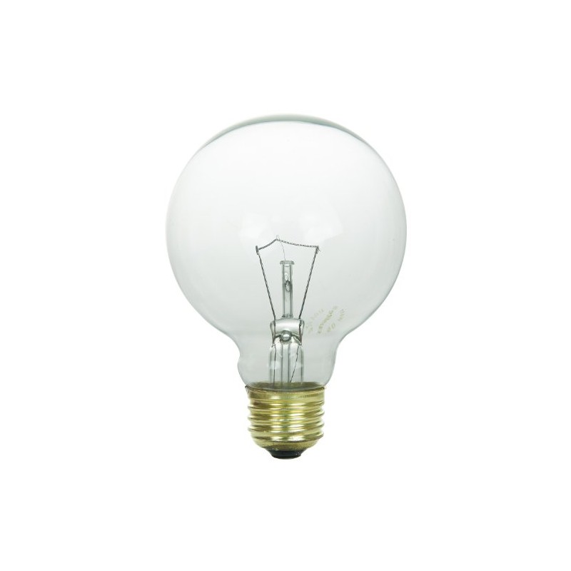 Sunlite 25G25/CL/3 130-volt 25-watt Medium Base Incandescent G25 Globe Lamp