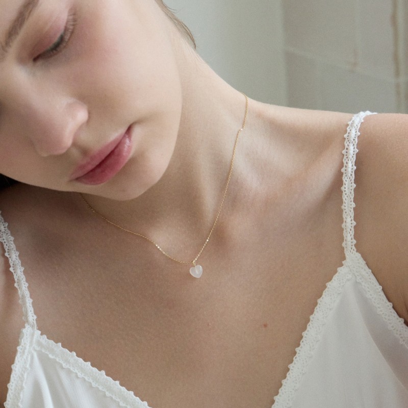 14k Mellow Heart Necklace Pendant Gift Package / 14k 멜로우