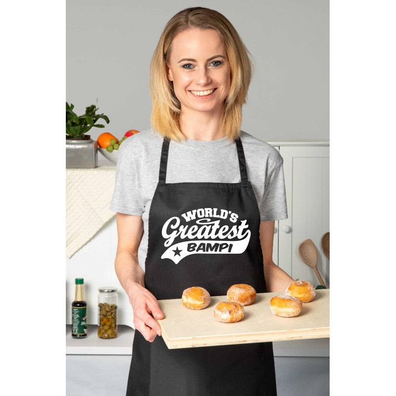 Print4U Apron Greatest Bampi Gift For Him Birthday Father's Day