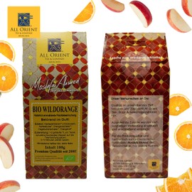 All Orient BIO Wildorange | 100g | Früchtetee lose | heiß & kalt | mit natürlichem BIO Orangenöl | Orangentee | Früchtetee mit Orangengeschmack