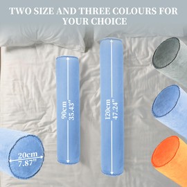 ONTYZZ Side Sleeper Pillow Inflatable Body Pillow Adult Children Pillow Side Sleeper Comfort Pillow for Hugging Sleeping Back Neck Positioning Pillow 90 x 20 cm