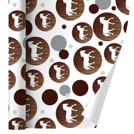 GRAPHICS & MORE Horse Silhouette Cowboy Western Gift Wrap Wrapping Paper Roll