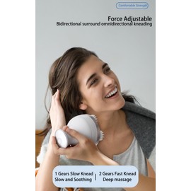 Winb Electric Cordless Hair Scalp Massager，Handheld Portable Head Scratcher Massager for Hair Growth, Deep Clean and Stress Relax, Gifts for Men Dad