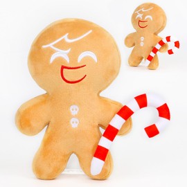 Cookie Run Kingdom Plushie 10in Soft Shadow Milk Cookie Plush,Cute Stuffed Animal For Kids & Fans,Squishy Game Character Toy, For 4 5 6 7 8 9 Old Boys & Girls. (Ginger Brave)