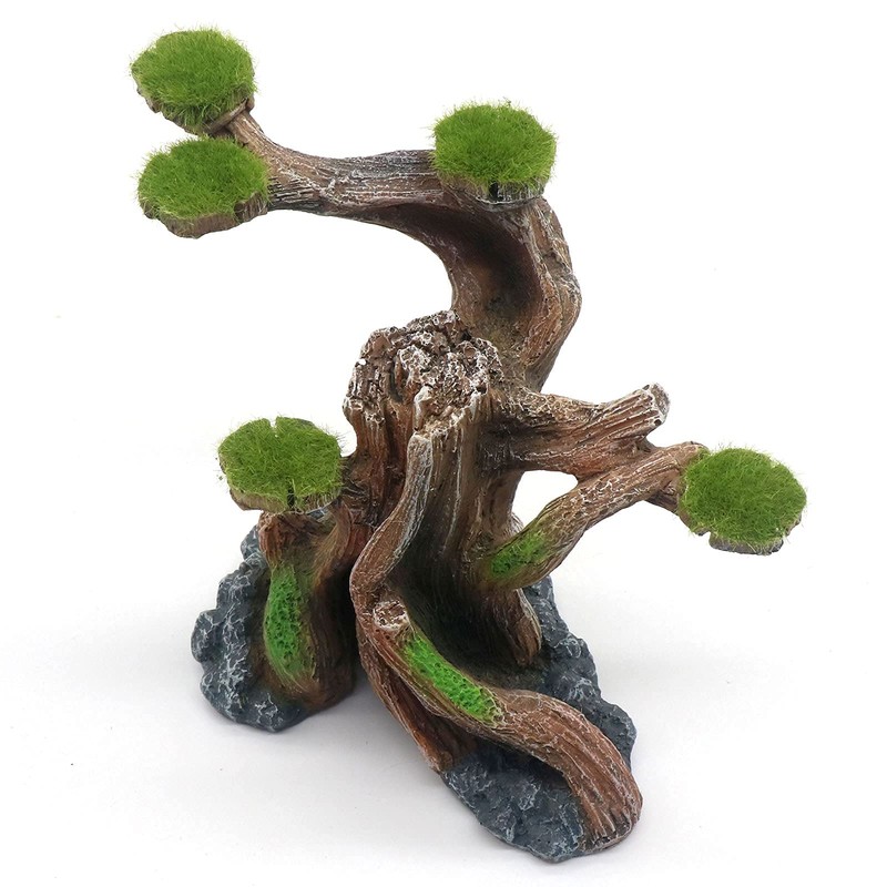 Reptile Decor Aquarium Decorations Artificial Moss Resin Fish Tank Rocks
