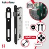 KOTARBAU Mortise Lock Counter Plate Galvanised Universal Left/Right Room Door