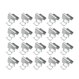 WELWIK 20PCS Silver Shelf Clip Adjustable Support Clip 2.6cm Heavy Duty Metal Shelf Bracket Clip Kitchen Bookcase Clip Filing Cabinet Clip Shelf Racking