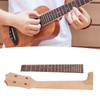 Ukulele Fretboard Neck Set Fingerboard Replacement with Rosewood and Okoume
