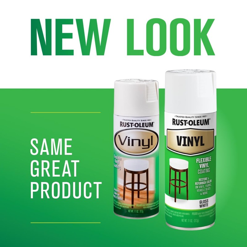 Rust-Oleum 1911830 Specialty Vinyl Spray Paint, 12 oz, White