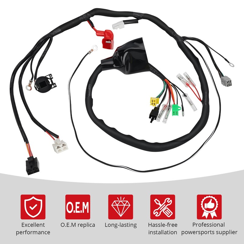 JAVIK Wiring Wire Harness for Suzuki QuadSport 80 LT80 1996-2006