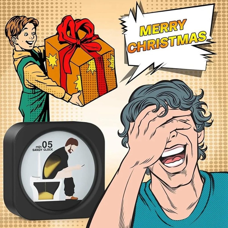 Sand Clock - Funny Stocking Stuffers for Men - Black