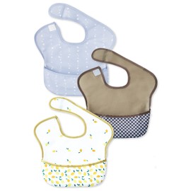 White Lapin 3D Nursery Apron, Machine Washable, Name Tag Included, Baby Apron, Bib, Towel Apron, Nursery School, Recommended for Nursery School Teachers (Boy’s B Set)