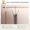 ZEDODIER Belt Hangers, Belt Rack Black Closet Accessories Organizers, Closet