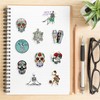 Skull Stickers 100 Pieces for Water Bottles, Stickers for Laptop,