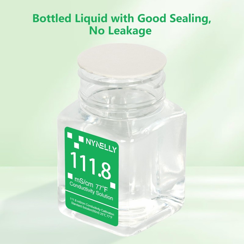 Nynelly 111.8 mS/cm Calibration Solution for Salinity Tester, EC Meter,