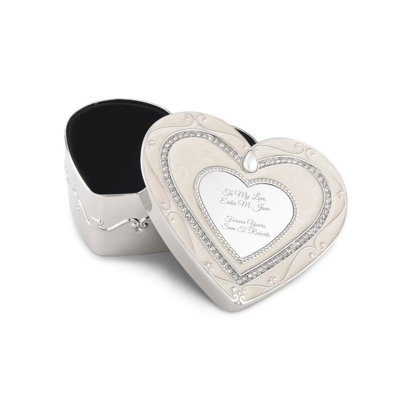 THINGS REMEMBERED Regal Elegance Heart Keepsake Box (Free Customization)