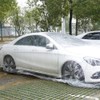 Moyishi 4pcs Disposable Clear Car Cover Rain Dust Garage Cover