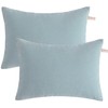 BEDSUM 2 Pack Pillows, 13"x18" Microfiber Pillows for Travel, Pets,