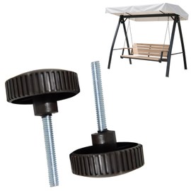2PCS Canopy Fixing Screws,Plastic Thumb Screw Knob for Swing Seat Parts,Reliable Screw Fixings for Garden Swing Accessories,Easy Install Handle Screws, Swing Canopies,Outdoor Fixing Screws