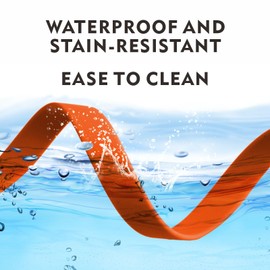 Easy to Clean Waterproof Dog Leash - Heavy Duty 33ft Long Recalls for Training, Hiking, Yard, Beach & Swimming - Orange