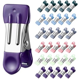 Clothes Pegs 30 Pack Heavy Duty, Pegs for Washing Line, Multipurpose Clips for Photos, Food Bags, and Home Organization