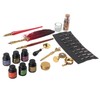 Feather Pen Set European Style British Retro Lacquer Stamp Dipped