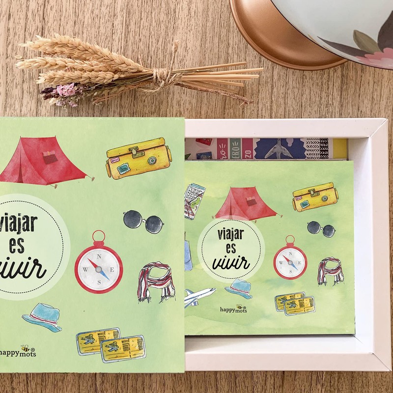 HappyMots - Travel is Vivir - Stick-On and Writing Photo