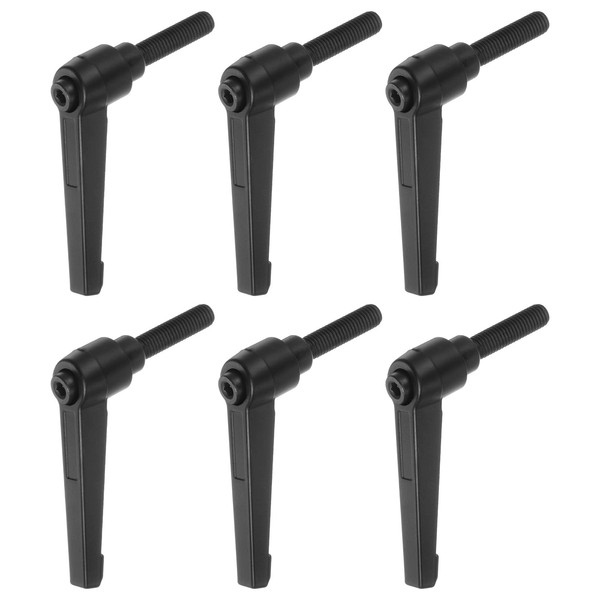 sourcing map 6pcs Adjustable Clamping Lever Handles M8 x 32mm