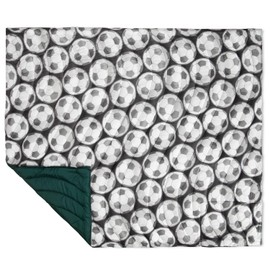 ChalkTalkSPORTS Soccer Performance Puffy Quilted Blanket | Play Soccer Gameday Blanket