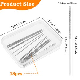 18PCS Snag Repair Tool, Flexible Repair Knits and Woven Needle Thread Snag Magic Needle Tool for Woven Knitted Cloth Garments Drapes Hand Quilting Needs