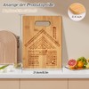 Geschenk zum Einzug Bambus Schneidebrett, Einzugsgeschenke Haus Wohnung, Geschenkideen zum