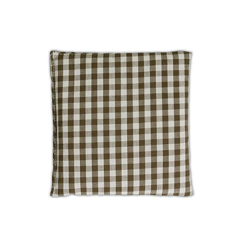 Cherry Stone Cushion 12 x 12 cm Brown/White - Heat