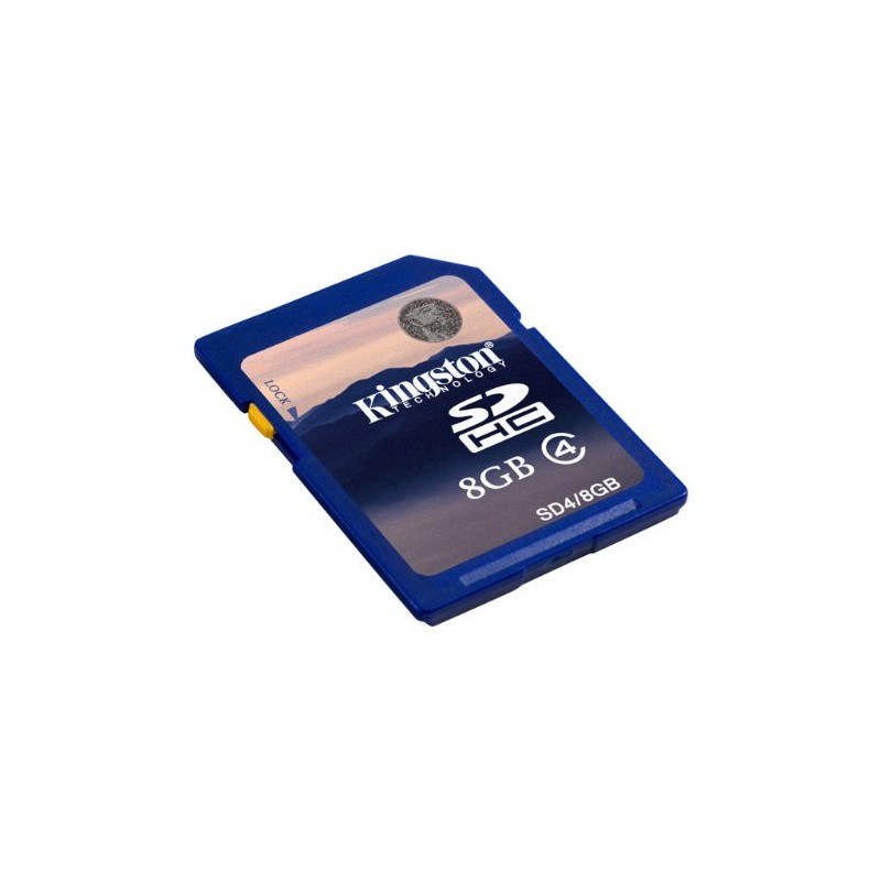 Kingston 8GB SDHC Memory Card Class 4