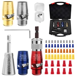 Wire Twister Tool for Drill, Anglecai Electric Drill Wire Twister Tool, Wire Stripping and Twisting Tool Quickly Drill Wire Nut Twister for Drill, Wire Stripping Tool and 50Pcs Wire Connectors Nuts