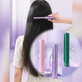 No Brand Rechargeable Portable Hair Straightening Comb Negative Ion Hair Care Hair Straightener Student Dormitory Dual Hair Strai