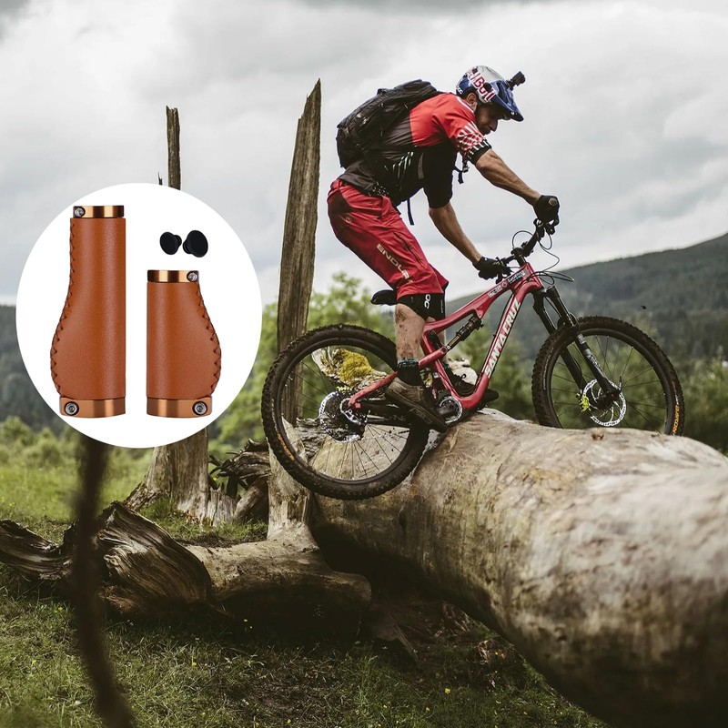 Handlebar Grips Bicycle Grips, Ergonomic Soft Rubber Bicycle Grips with